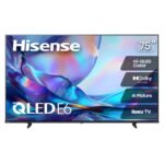 Hisense 75" E6SR Hi-QLED 4K Smart Roku TV, Dolby Vision, 75E6SR