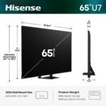 Hisense 65" U7 Mini-LED ULED 4K Smart Google TV, 165Hz, 65U7SG - Image 3