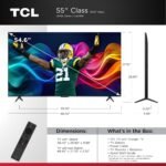 1. TCL 55" QM6K Mini-LED QLED 4K HDR Google Smart TV, 120–144Hz, 55QM6K - Image 2