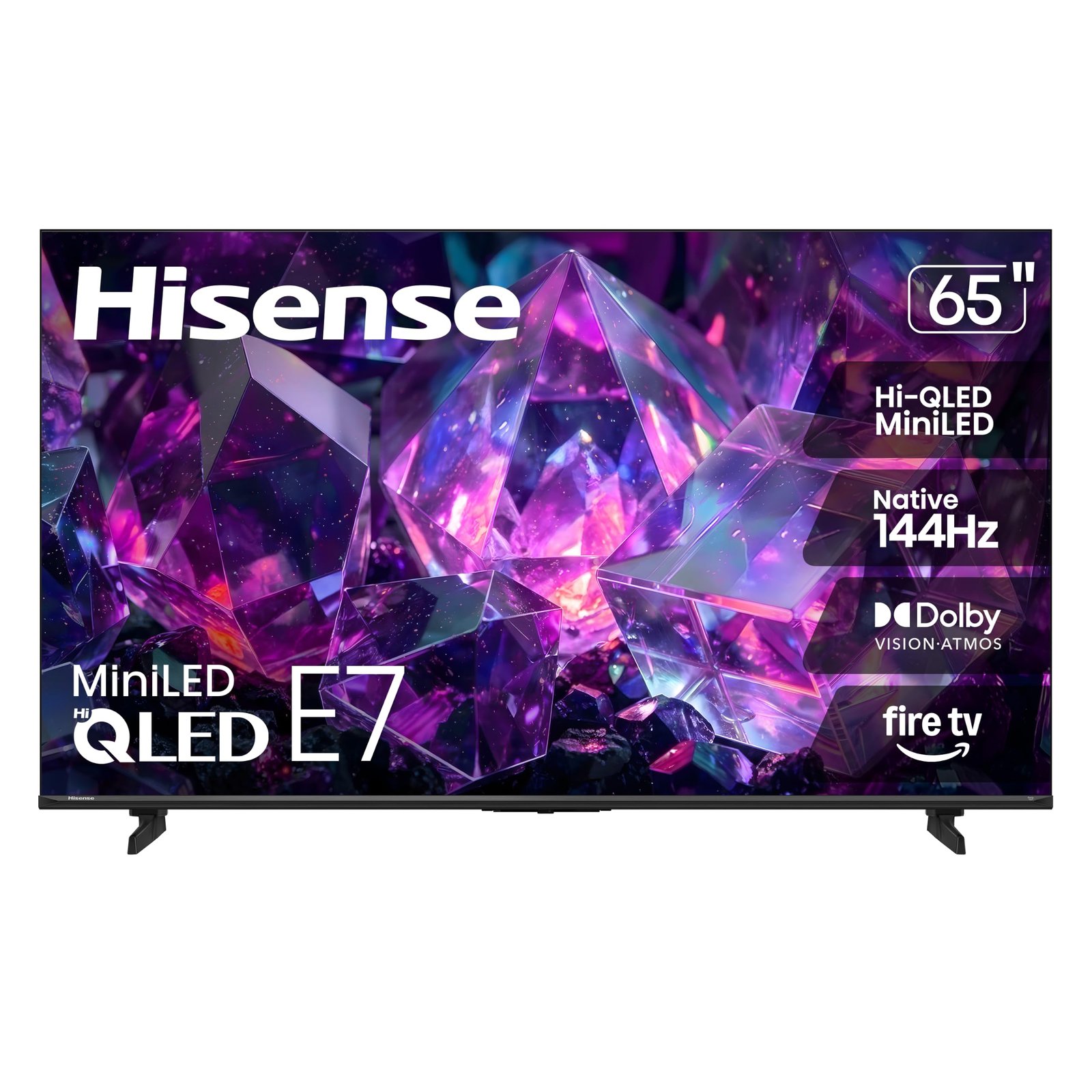 81YZXM3iQDL Hisense 65" E7 Cinema Hi-QLED Mini-LED 4K Smart Fire TV, 144Hz, 65E7SF - Image 1