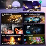Hisense 65" U7 Mini-LED ULED 4K Smart Google TV, 165Hz, 65U7SG - Image 4